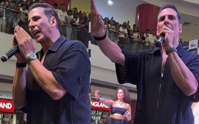 ‘हाउसफुल 5’ के प्रमोशन में मची अफरा-तफरी, भीड़ को शांत कराते नजर आये अक्षय