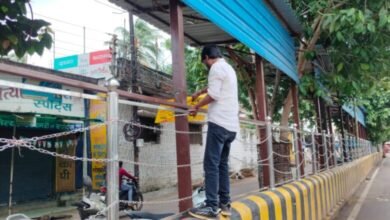 शासकीय पोल में अवैध बैनर- पोस्टर, संचालको पर 10-10 हजार रूपये का जुर्माना