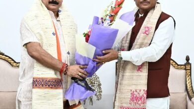 मुख्यमंत्री साय से केन्द्रीय कोयला एवं खान राज्य मंत्री सतीश चन्द्र दुबे ने की मुलाकात