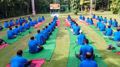 जिंदल स्टील एंड पावर लिमिटेड के मशीनरी डिवीजन रायपुर प्लांट में अंतर्राष्ट्रीय योग दिवस बड़े धूमधाम से मनाया गया