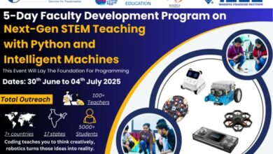 कलिंगा विश्वविद्यालय ने “पायथन और बुद्धिमान मशीनों के साथ अगली पीढ़ी के STEM शिक्षण” पर 5 दिवसीय संकाय विकास कार्यक्रम (FDP) का आयोजन किया