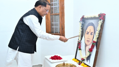 मुख्यमंत्री श्री साय ने छत्तीसगढ़ की प्रथम महिला सांसद और समाज सेविका मिनीमाता की पुण्यतिथि पर किया नमन मुख्यमंत्री श्री साय ने छत्तीसगढ़ की प्रथम महिला सांसद और समाज सेविका मिनीमाता की पुण्यतिथि पर किया नमन