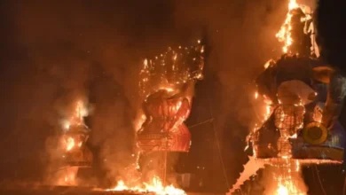 डब्लू आर एस कॉलोनी में रावण दहन, रायपुर में विजयादशमी उत्सव का भव्य आयोजन