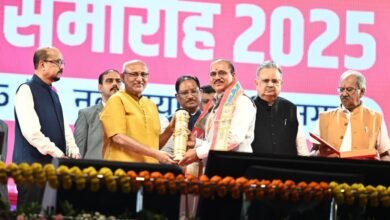 उपराष्ट्रपति श्री सी. पी. राधाकृष्णन छत्तीसगढ़ रजत महोत्सव के समापन समारोह में शामिल हुए