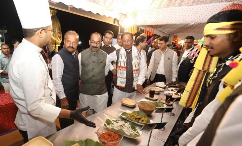 छत्तीसगढ़िया स्वाद से महक उठा केवड़िया:एकता नगर में छत्तीसगढ़ के पर्यटन एवं संस्कृति की गूंज