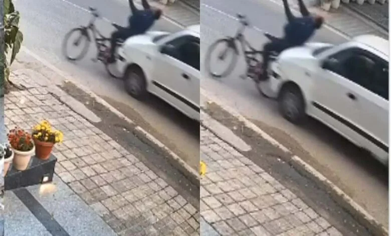 बुजुर्ग बिजनेसमैन को साइकिल चलाते समय कार ने मारी टक्कर, मौके पर मौत