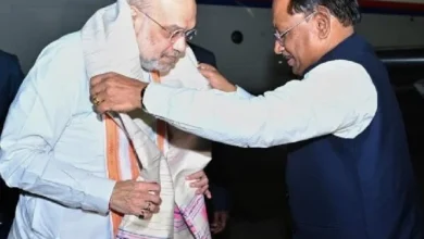 मुख्यमंत्री साय ने अमित शाह का विमानतल पर किया स्वागत