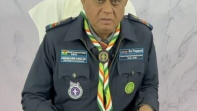 भारत स्काउट एंड गाईड  के  मुख्य राष्ट्रीय कमिश्नर खण्डेलवाल  ने  की जम्बुरी की व्यवस्थाओं की तारीफ
