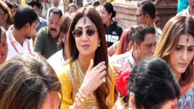 पुरी जगन्नाथ मंदिर पहुंचीं शिल्पा शेट्टी, परिवार संग किए भगवान जगन्नाथ के दर्शन