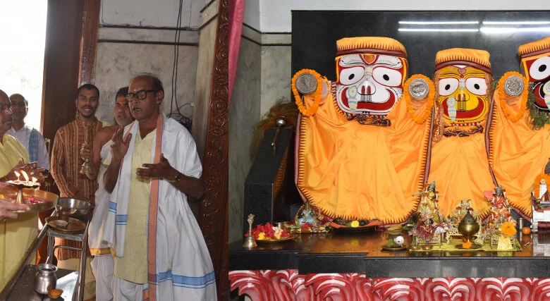 राज्यपाल रमेन डेका ने किए महाप्रभु श्री जगन्नाथ भगवान के दर्शन