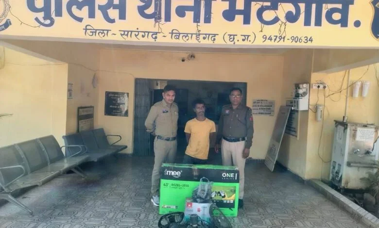 इलेक्ट्रॉनिक दुकान में चोरी के बाद लगाई आग, आरोपी गिरफ्तार