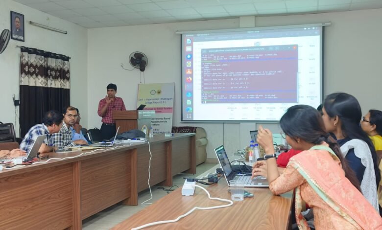 छत्तीसगढ़ महाविद्यालय में रुसा प्रायोजित प्रशिक्षण कार्यक्रम का चैथा दिनः कम्प्यूटेशनल और नैनोप्रौद्योगिकी कौशल में निरंतर वृद्धि