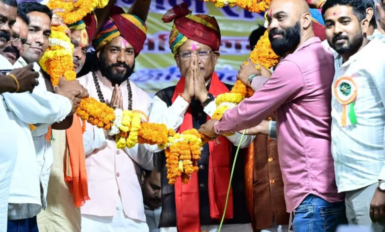 चन्द्रनाहू कुर्मी क्षत्रिय समाज के अधिवेशन में शामिल हुए मुख्यमंत्री साय