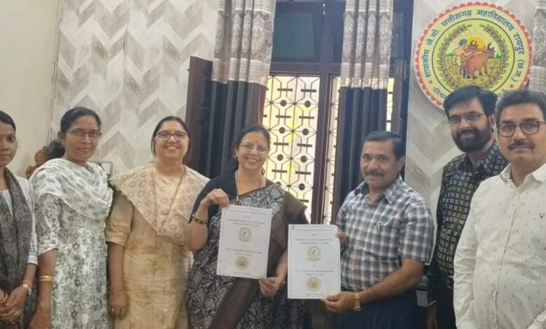 रायपुर। आज दिनांक 07/03/2026 को शहीद राजीव पाण्डेय शासकीय महाविद्यालय, भाठागांव, रायपुर एवं शासकीय जे. योगानंदम छत्तीसगढ़ महाविद्यालय,