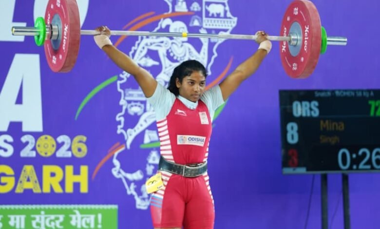 खेलो इंडिया ट्राइबल गेम्स 2026: 58 किग्रा महिला वेटलिफ्टिंग में अरुणाचल की अनाई वांग्सू ने जीता स्वर्ण