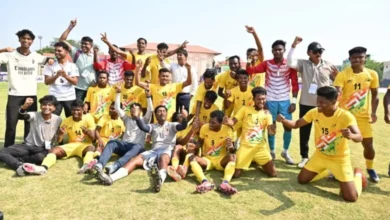 फुटबॉल में छत्तीसगढ़ को रजत पदक, फाइनल में कड़े मुकाबले में पश्चिम बंगाल से 0-1 से मिली हार