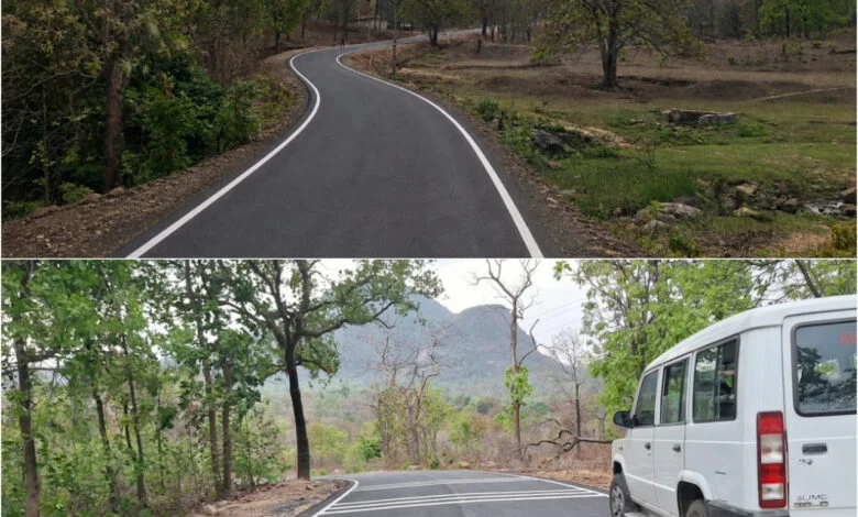 पहाड़ों के बीच बसाहट तक पहुँची नई उम्मीद की सड़क, जामभाठा-सोनारी में बनी पक्की सड़क