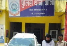 चलती कार की छत पर युवती को बैठाकर स्टंटबाजी, चालक पुलिस की गिरफ्त में