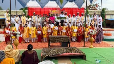 एक मूकबधिर जोड़े सहित हिंदू एवं ईसाई समुदाय के नवदंपत्तियों ने साथ निभाने की ली जीवनभर की शपथ