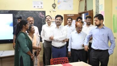प्रमुख सचिव ने पीएम श्री सेजस विद्यालय कुम्हारी का किया निरीक्षण