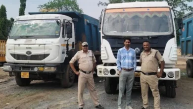 सारंगढ़-बिलाईगढ़ में खनिज विभाग की बड़ी कार्रवाई, 1 पोकलेन और 6 हाईवा जब्त