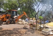 हनोदा माइनर नहर क्षेत्र में अतिक्रमण हटाने की बड़ी कार्रवाई
