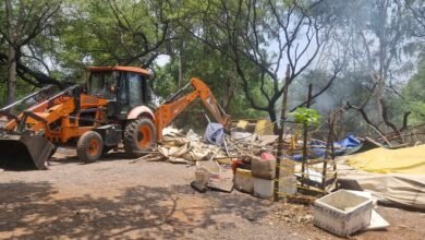 हनोदा माइनर नहर क्षेत्र में अतिक्रमण हटाने की बड़ी कार्रवाई