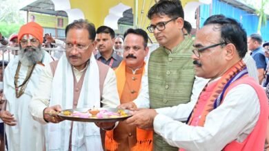 मुख्यमंत्री श्री साय ने भिखमपुरा के पंचमुखी सिद्ध हनुमान मंदिर में की पूजा-अर्चना