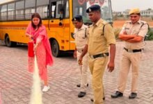 30 स्कूल बसों की जांच, चालक-परिचालकों का हुआ स्वास्थ्य परीक्षण