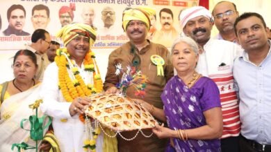 छत्तीसगढ़ कंडरा आदिवासी समाज के सामाजिक भवन का हुआ लोकार्पण, उत्कृष्ट प्रतिभाओं का सम्मान छत्तीसगढ़ कंडरा आदिवासी समाज के सामाजिक भवन का हुआ लोकार्पण, उत्कृष्ट प्रतिभाओं का सम्मान