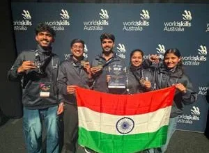 टीम इंडिया ने ग्लोबल स्किल्स चैलेंज ऑस्ट्रेलिया में 3 स्वर्ण, 1 रजत और 1 कांस्य सहित 5 पदक जीते टीम इंडिया ने ग्लोबल स्किल्स चैलेंज ऑस्ट्रेलिया में 3 स्वर्ण, 1 रजत और 1 कांस्य सहित 5 पदक जीते