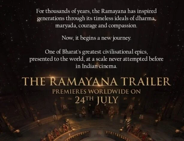 नमित मल्होत्रा की ‘रामायणम्’ का 24 जुलाई को दुनिया भर में रिलीज़ होगा ट्रेलर नमित मल्होत्रा की ‘रामायणम्’ का 24 जुलाई को दुनिया भर में रिलीज़ होगा ट्रेलर