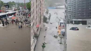 कई बड़े शहरों में आफत की बारिश, दिल्ली में निर्माणाधीन चार मंजिला इमारत ढही