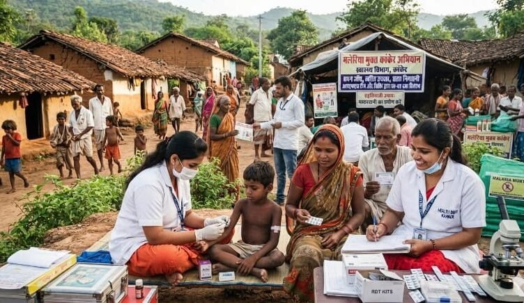 मलेरिया के विरुद्ध सतर्क स्वास्थ्य अमला: कांकेर में जांच, उपचार और निगरानी लगातार जारी