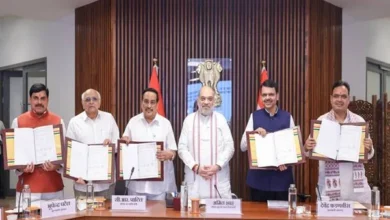 अमित शाह की मौजूदगी में नर्मदा अवार्ड लाभार्थी राज्यों महाराष्ट्र, गुजरात, राजस्थान और मध्य प्रदेश के बीच लंबित भुगतान के निपटारे पर ऐतिहासिक समझौता
