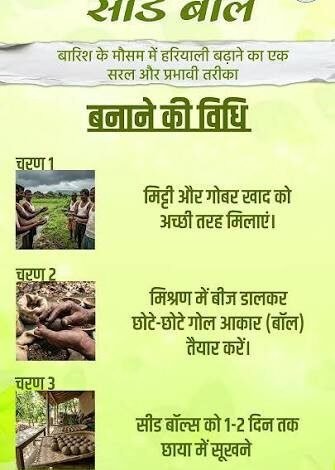 सीड बॉल अभियान- हरियाली बढ़ाने का सरल और प्रभावी माध्यम सीड बॉल अभियान- हरियाली बढ़ाने का सरल और प्रभावी माध्यम