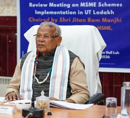 जीतन राम मांझी लद्दाख का दौरा करने वाले पहले एमएसएमई मंत्री