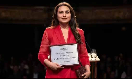 रानी मुखर्जी अंतरराष्ट्रीय मंच पर सम्मानित रानी मुखर्जी अंतरराष्ट्रीय मंच पर सम्मानित