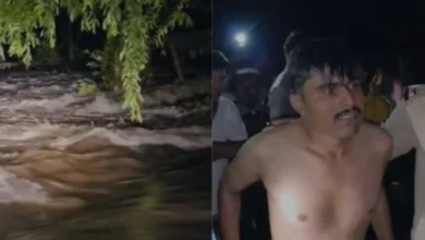 बारिश के चलते नदी-नाले उफान पर, उफनते नाले को पार करते समय तेज बहाव में फंसा युवक, ढाई घंटे में रेस्क्यू