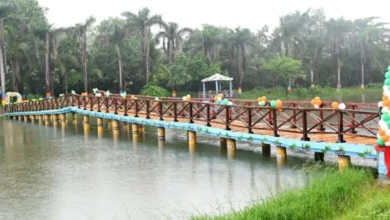 बिलासा ताल में बना आकर्षक वुडन ब्रिज, पर्यटन सुविधाओं को मिला नया आयाम