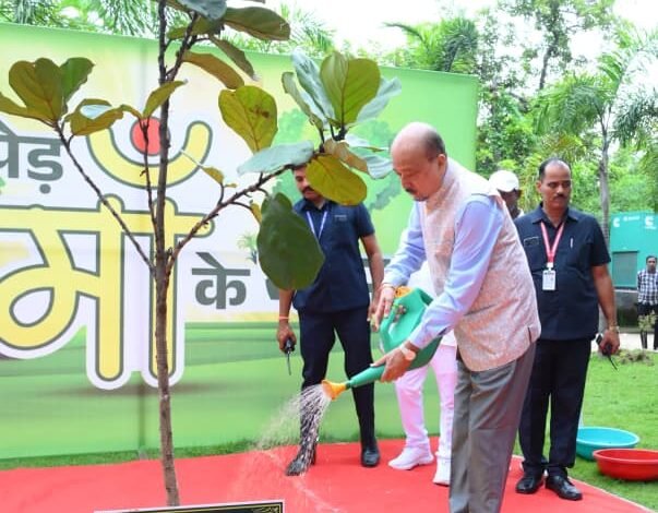 राज्यपाल ने ‘एक पेड़ मां के नाम’ अभियान के तहत लगाया पौधा राज्यपाल ने ‘एक पेड़ मां के नाम’ अभियान के तहत लगाया पौधा
