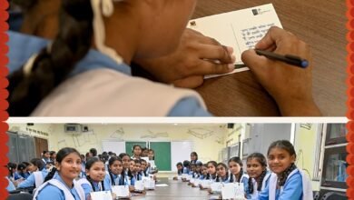 सेना के सम्मान में राखी का धागा, नवा रायपुर के पोस्टकार्ड पर विद्यार्थियों ने लिखे भावपूर्ण संदेश