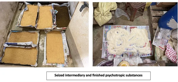 महाराष्ट्र में डीआरआई ने अवैध ड्रग निर्माण इकाई का किया भंडाफोड़, दो गिरफ्तार महाराष्ट्र में डीआरआई ने अवैध ड्रग निर्माण इकाई का किया भंडाफोड़, दो गिरफ्तार