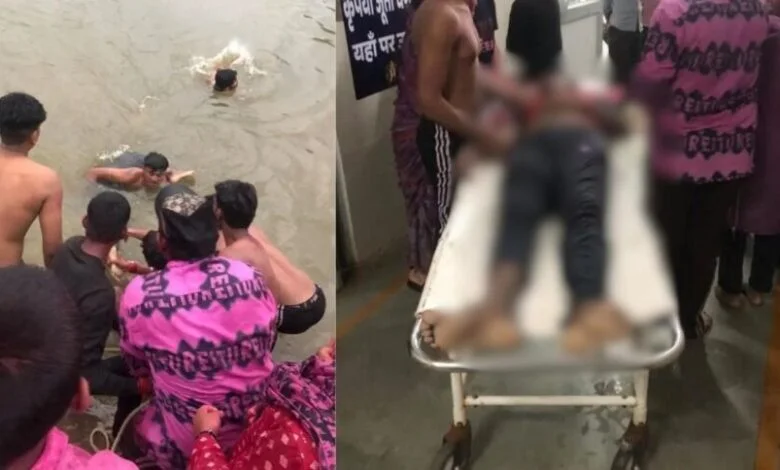 गणेश प्रतिमा विसर्जन के दौरान हादसा, तालाब में डूबने से युवक की मौत गणेश प्रतिमा विसर्जन के दौरान हादसा, तालाब में डूबने से युवक की मौत