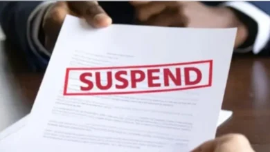 पेंशन प्रकरण में लापरवाही पर मुंगेली के शिक्षा विभाग के छह अधिकारी-कर्मचारी निलंबित पेंशन प्रकरण में लापरवाही पर मुंगेली के शिक्षा विभाग के छह अधिकारी-कर्मचारी निलंबित