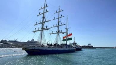 भारतीय नौसेना का पोत सुदर्शनी इटली के लिवोर्नो से रवाना भारतीय नौसेना का पोत सुदर्शनी इटली के लिवोर्नो से रवाना
