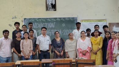 एमएससी गणित के नवप्रवेशित विद्यार्थियों का इंडक्शन कार्यक्रम आयोजित