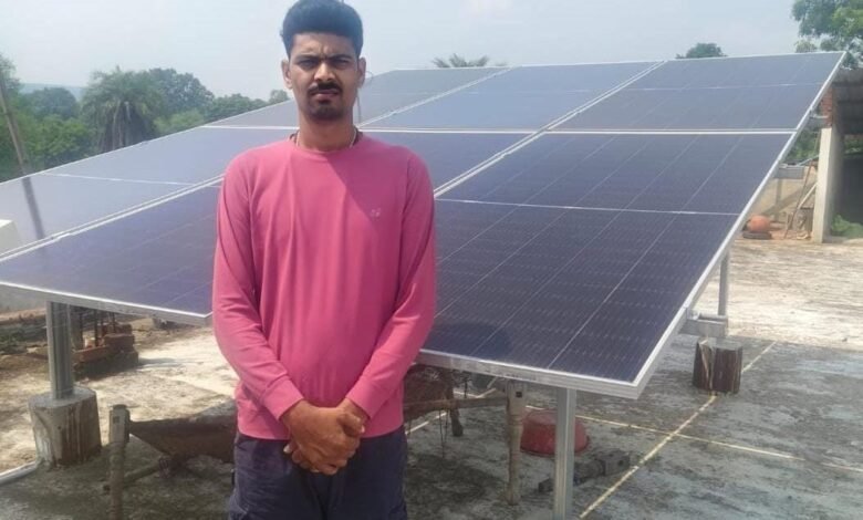सौर ऊर्जा से रोशन हुआ किसान नेतराम का घर सौर ऊर्जा से रोशन हुआ किसान नेतराम का घर
