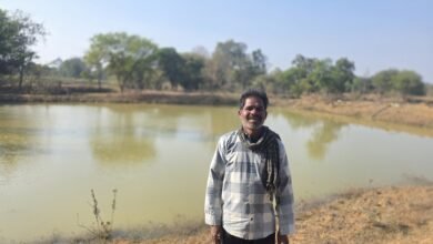 कभी सिंचाई के लिए पानी की कमी से जूझते थे बाबूनाथ, अब डबरी में संग्रहित पानी से कर रहे साग-सब्जियों की खेती कभी सिंचाई के लिए पानी की कमी से जूझते थे बाबूनाथ, अब डबरी में संग्रहित पानी से कर रहे साग-सब्जियों की खेती
