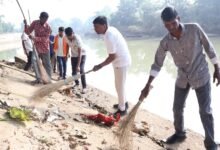 रामपुर आश्रम में जनभागीदारी से चला सेवा संकल्प के साथ स्वच्छता  अभियान